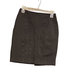 Banana Republic Black Denim Skirt, Cotton Viscose Spandex Size 2
